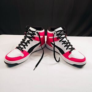 Puma Rebound Layup Speckle Mid Top Sneakers Size US Mn-9.5
